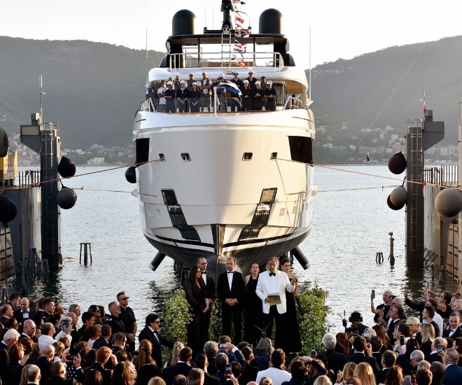 Sanlorenzo 50Steel Superyacht Launches to Rousing Fanfare