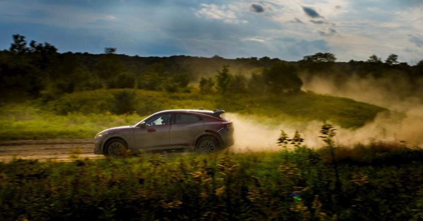 Ford set up a secret course in its backyard to fine-tune the new Mustang Mach-E Rally