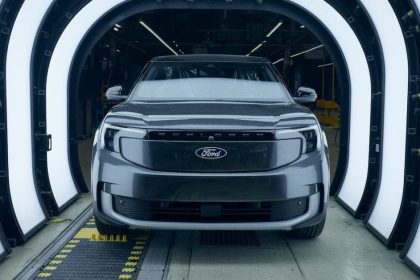 Ford’s first all-electric Explorer rolls off assembly as new sport EV crossover debut looms