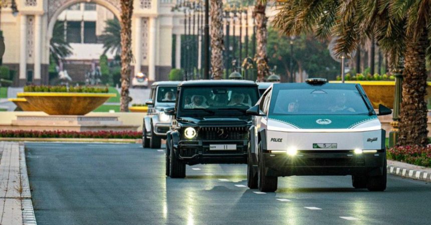 Tesla Cybertruck makes it to Dubai as police vehicle