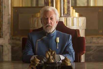 Donald Sutherland in The Hunger Games