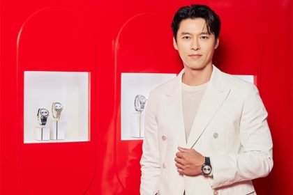 The Opening Of The Omega Paris 2024 Pop-Up Store Was Graced By Hyun Bin And Han So-Hee