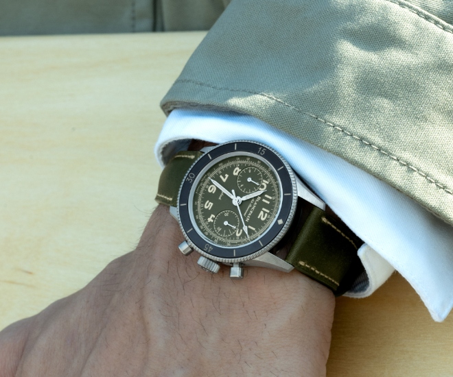 Blancpain Unveils New Limited Edition Camouflage-Green Air Command