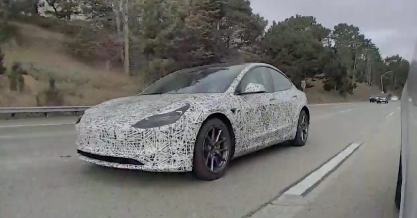 New camouflage Tesla prototype spotted, is it the new cheaper EV?