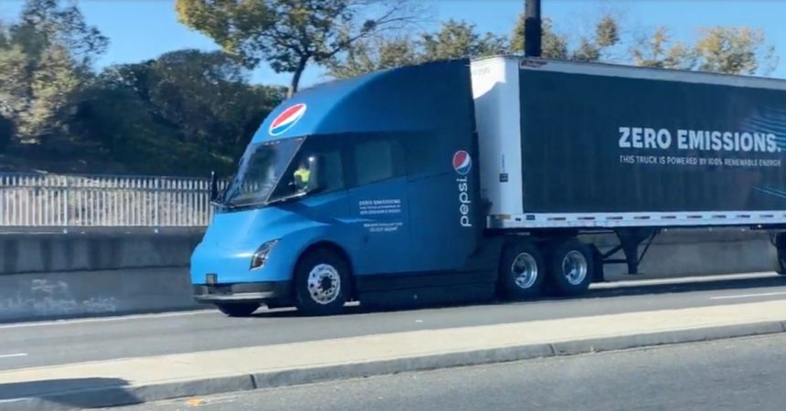 Tesla Semi partner PepsiCo says electric truck helps with driver retention