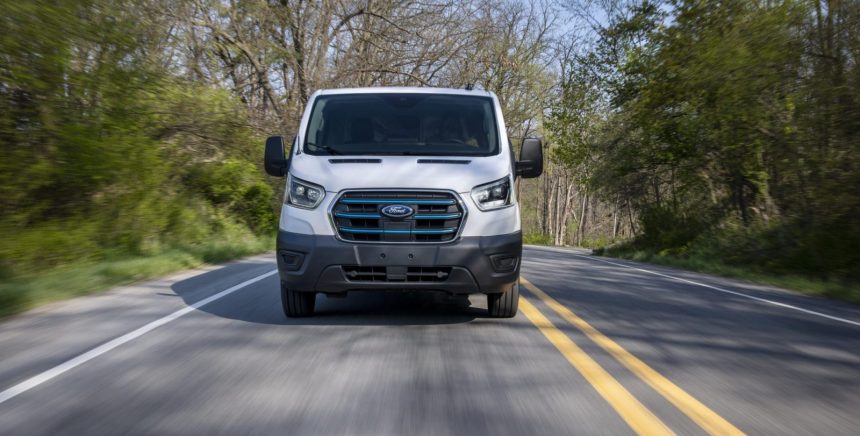 2025 Ford E-Transit electric costs the same or less than the gas version