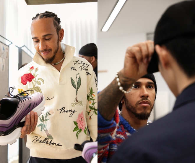 Lewis Hamilton Goes Off-Track with Dior Men