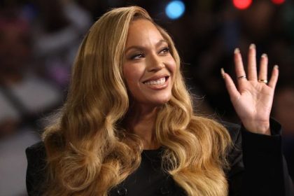 HOUSTON, TEXAS - OCTOBER 25: Beyoncé looks on during a campaign rally with Democratic presidential nominee, U.S. Vice President Kamala Harris, at Shell Energy Stadium on October 25, 2024 in Houston, Texas. Vice President Kamala Harris is campaigning in Texas holding a rally supporting reproductive rights with recording artists Beyonce and Willie Nelson.  (Photo by Justin Sullivan/Getty Images)