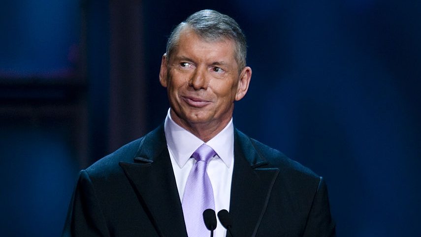 HOUSTON - APRIL 04:  WWE Chairman Vince McMahon inducts Stone Cold Steve Austin into the WWE Hall of Fame at the 25th Anniversary of WrestleMania's WWE Hall of Fame at the Toyota Center on April 4, 2009 in Houston, Texas.  (Photo by Bob Levey/WireImage)