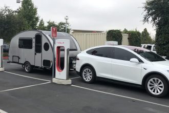 Tesla makes finding charging stations for people towing trailers easier